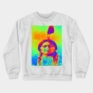 Native American Sitting Bull Crewneck Sweatshirt